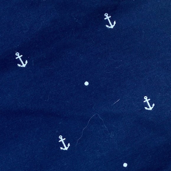 Nautica Cotton Anchor Shorts Sz 8 Navy Nautical Sailor Flat Coast Neutral Preppy - Picture 2 of 10